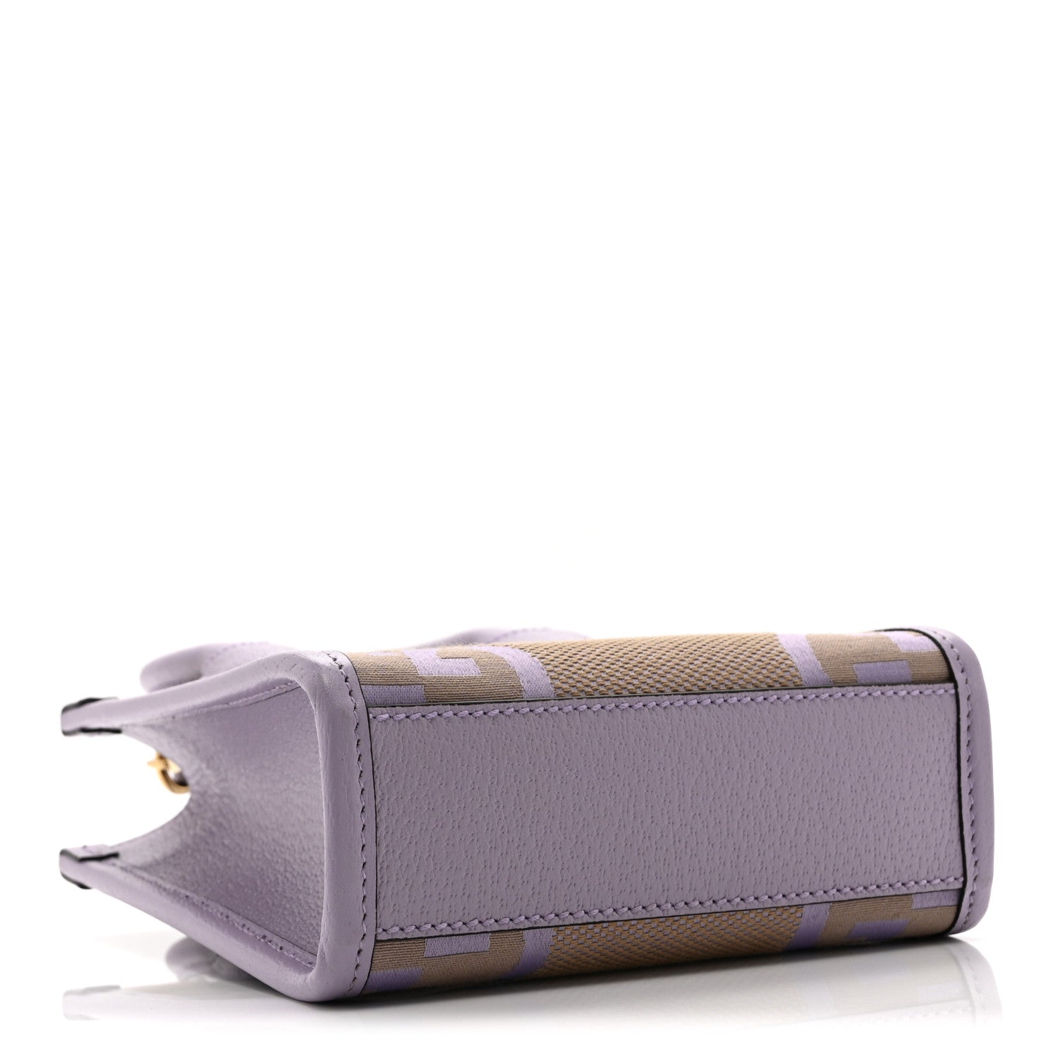 Monogram Jumbo GG Textured Dollar Calfskin Mini Tote Bag Beige Lapis
