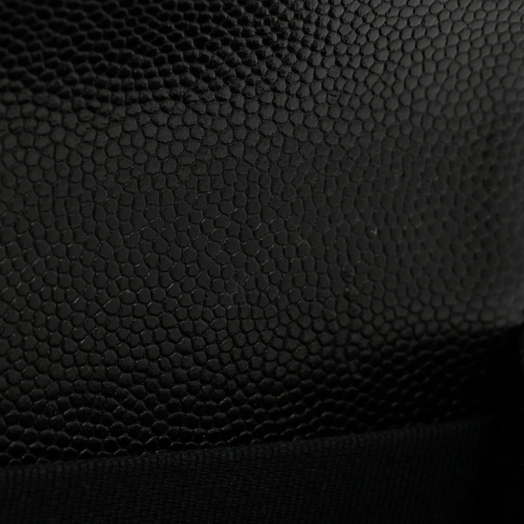 Caviar Quilted CC Flap  Holder Black