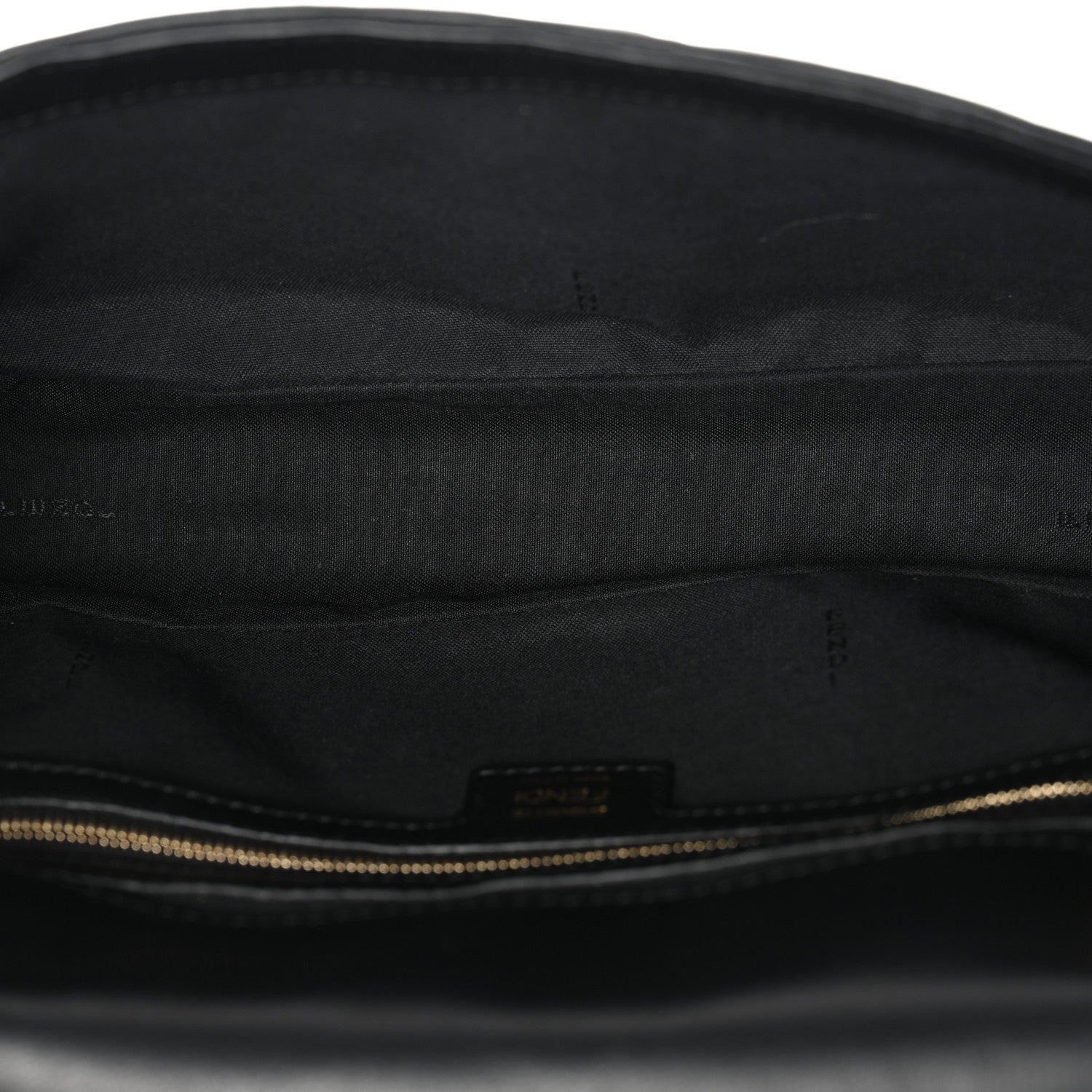 Nappa FF 1974 Embossed Baguette Black