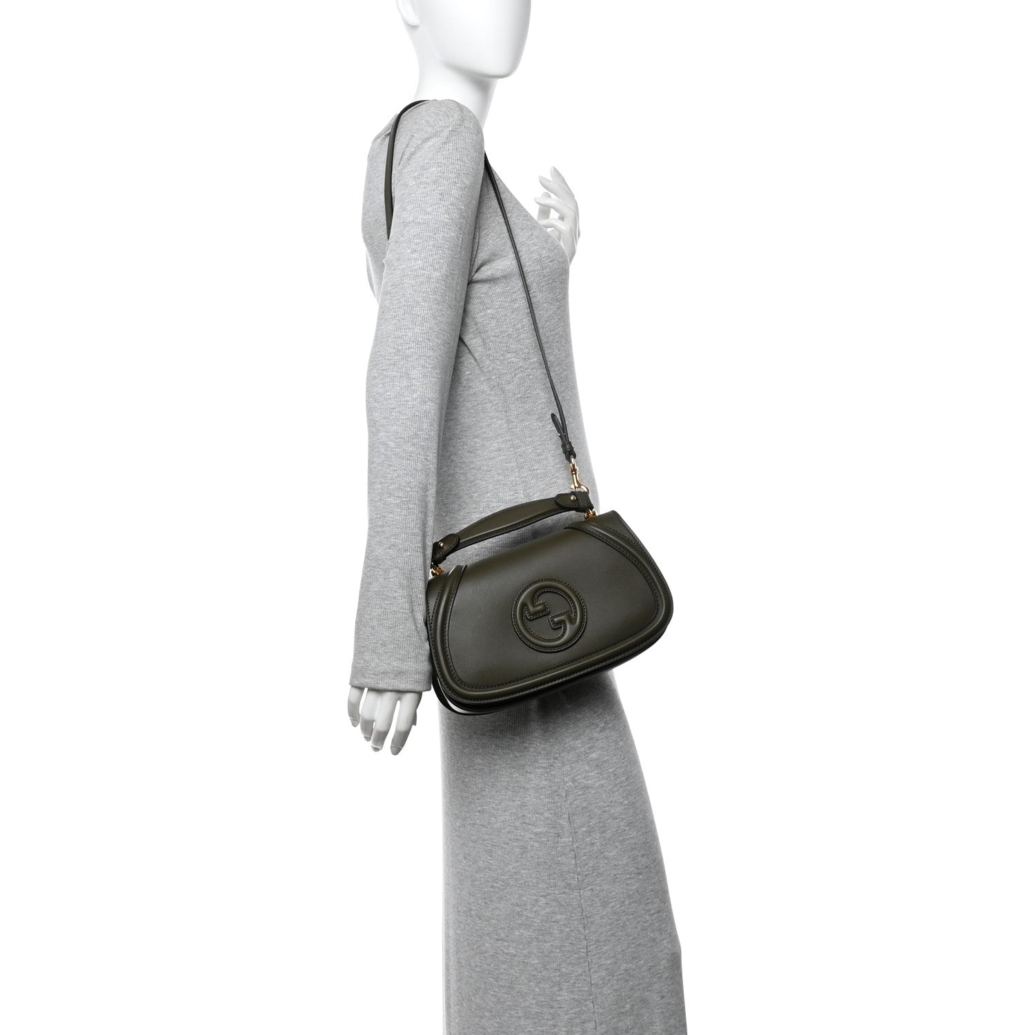 Arabella Calfskin Medium Blondie Top Handle Bag Luscious Green