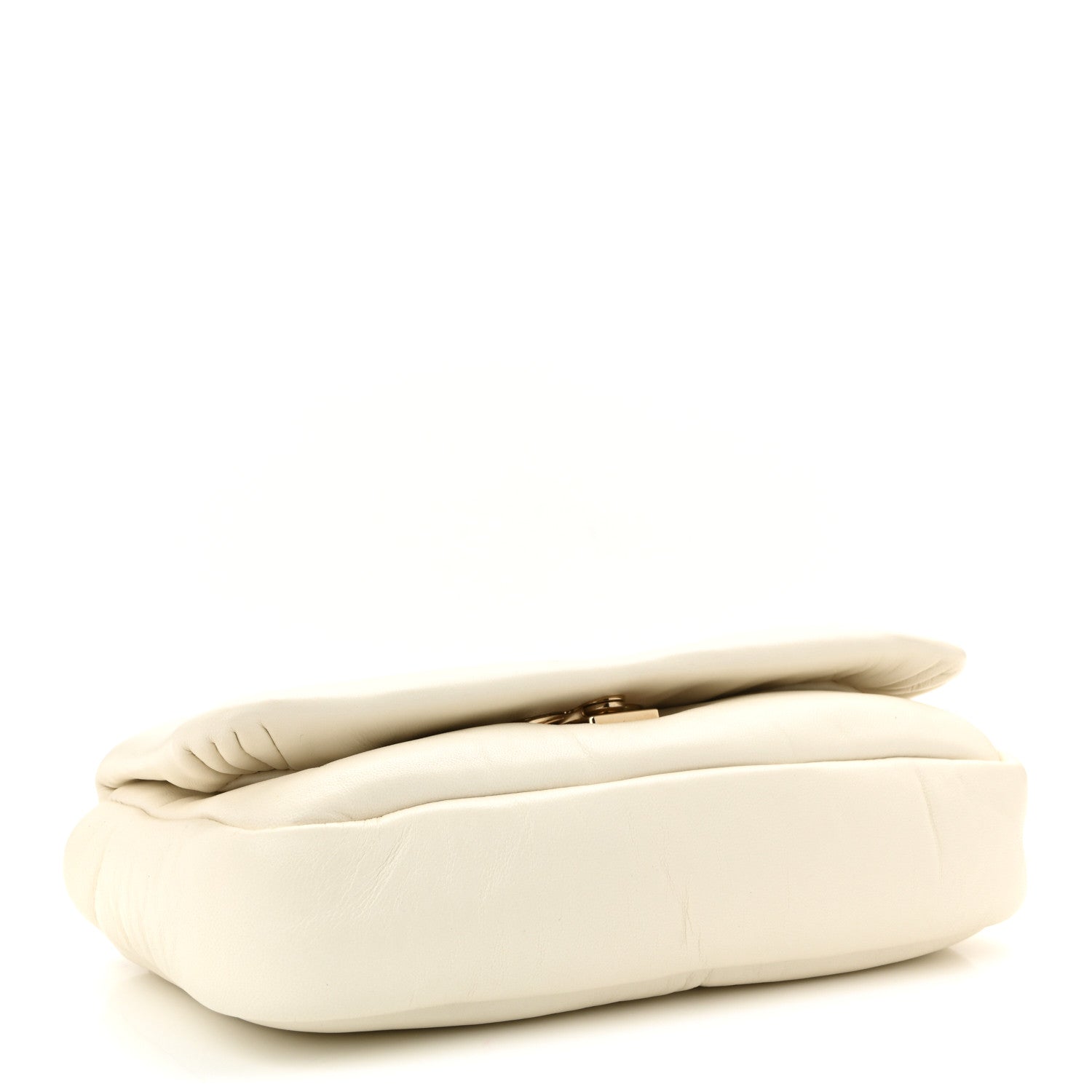 Lambskin Mini GG Milano Top Handle Shoulder Bag White