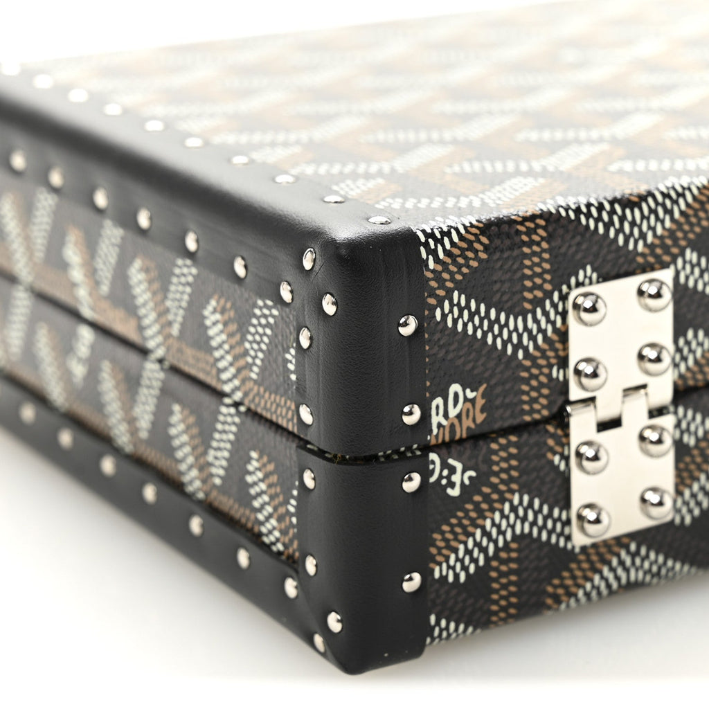 Goyardine Minaudiere Trunk Bag Black