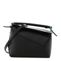 Calfskin Mini Puzzle Edge Bag Black