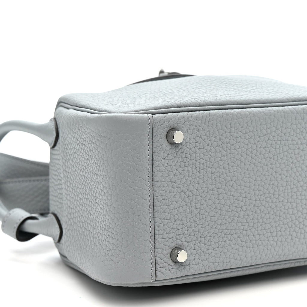 Taurillon Clemence Mini Lindy 20 Gris Pantin