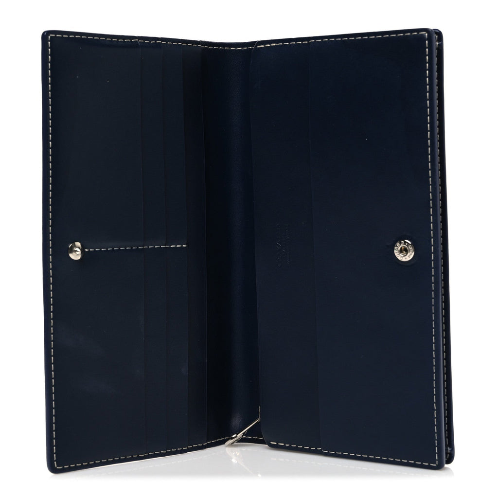 Goyardine Richelieu Wallet Navy