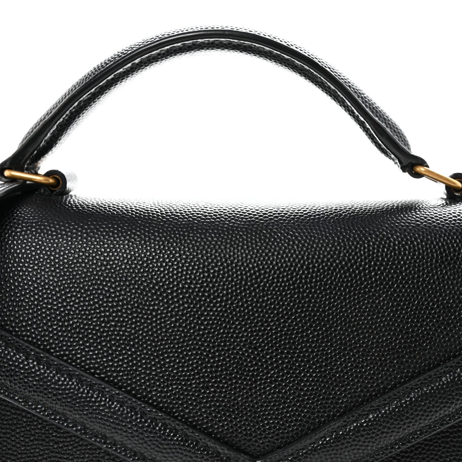 Grain De Poudre Mini Classic Monogram Cassandra Top Handle Black