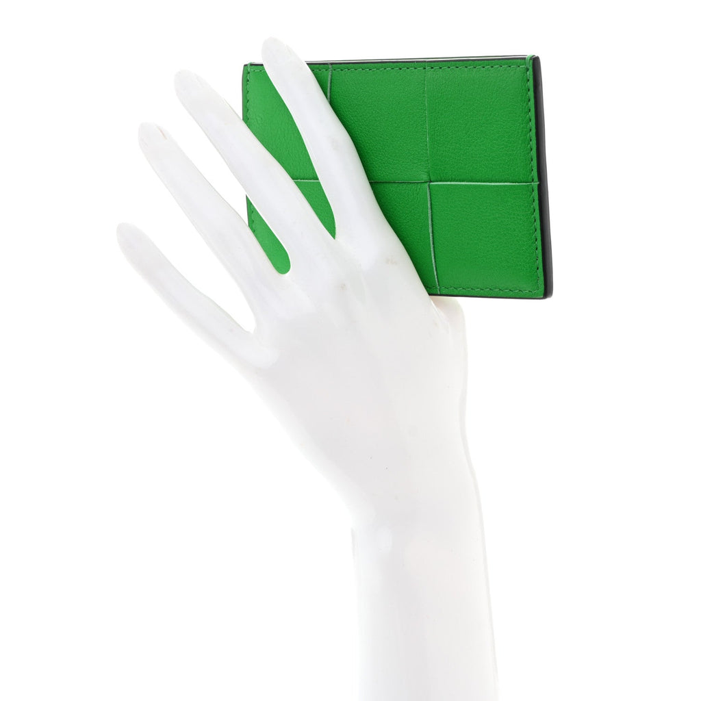 Nappa Intreccio Cassette Credit  Holder Parakeet
