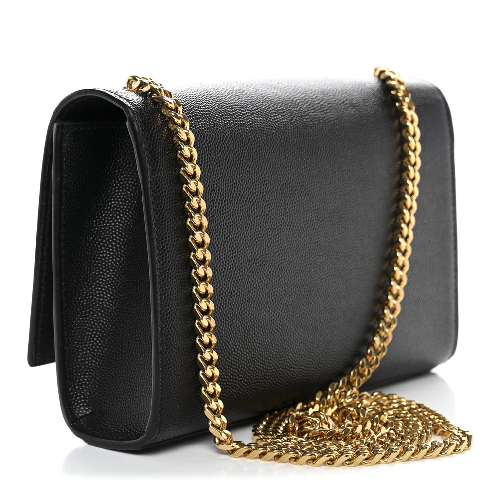 Grain De Poudre Small Classic Monogram Kate Satchel Black