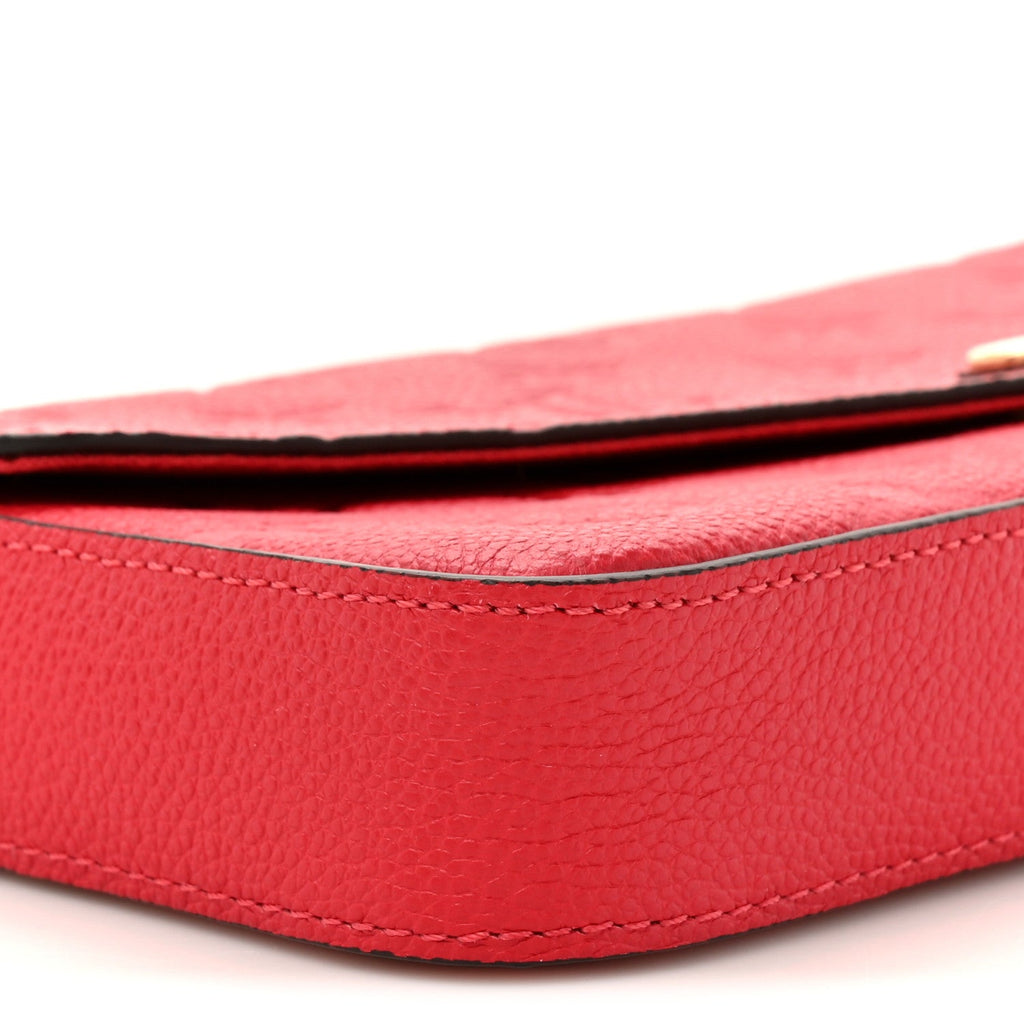 Empreinte Pochette Felicie Chain Wallet Scarlet