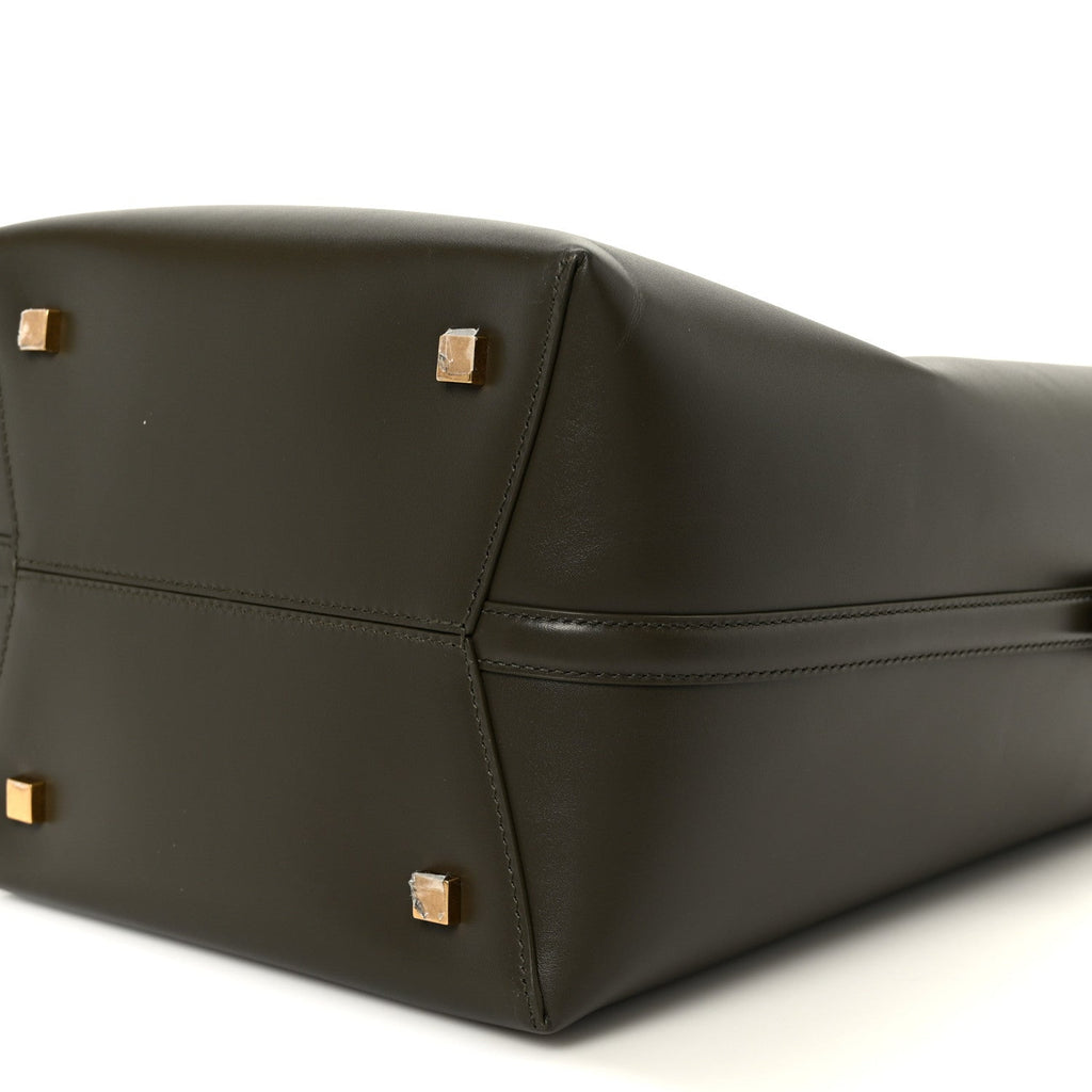 Shiny Calfskin Le 37 Bucket Bag Deep Musk