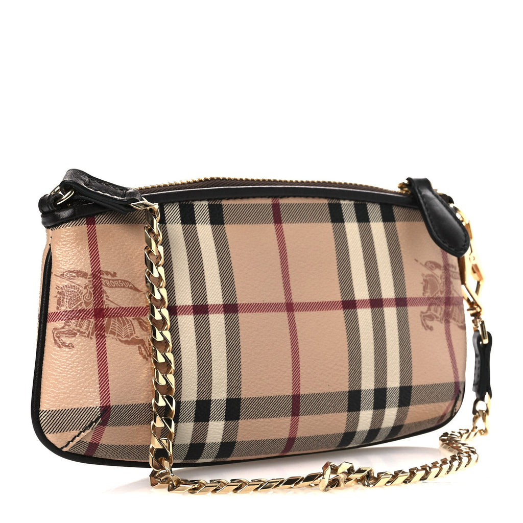 Haymarket Check Clara Pochette Chocolate