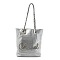 Calfskin Chain 20s Signe Tote Silver