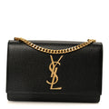 Grain De Poudre Small Monogram Kate Satchel Black