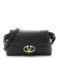 Lambskin Vlogo Mini Crossbody Bag Black