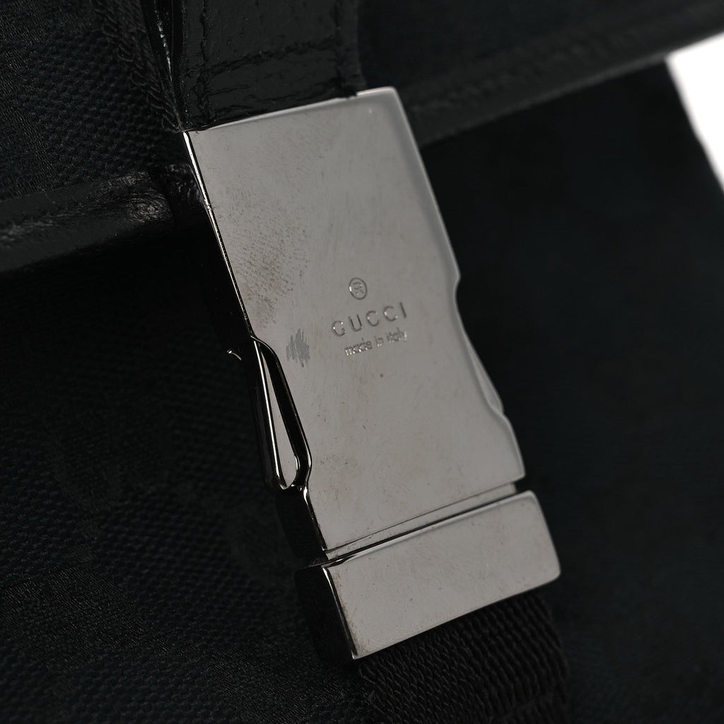 GG Monogram Web Buckle Belt Bag Black