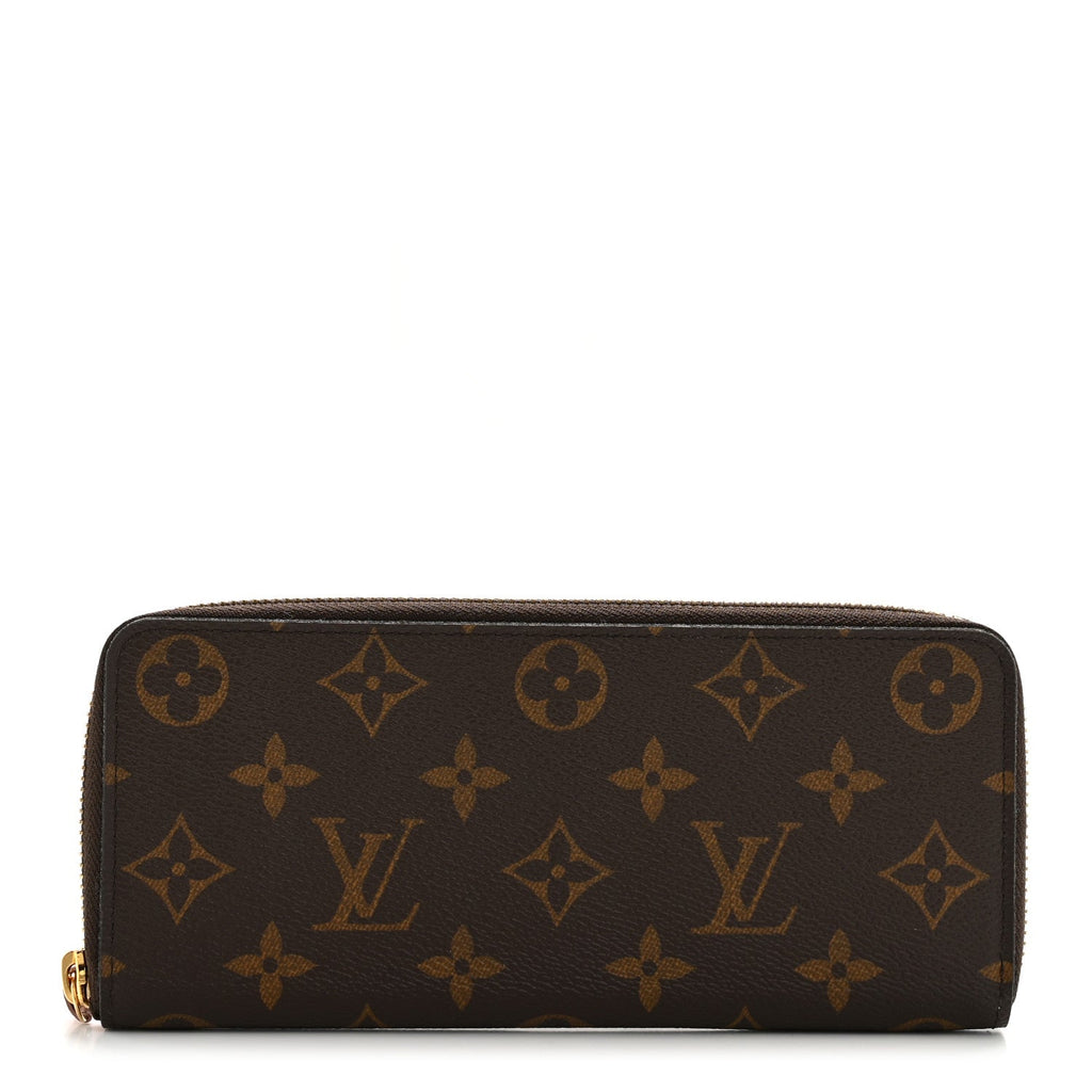 Monogram Clemence Wallet Rose Ballerine