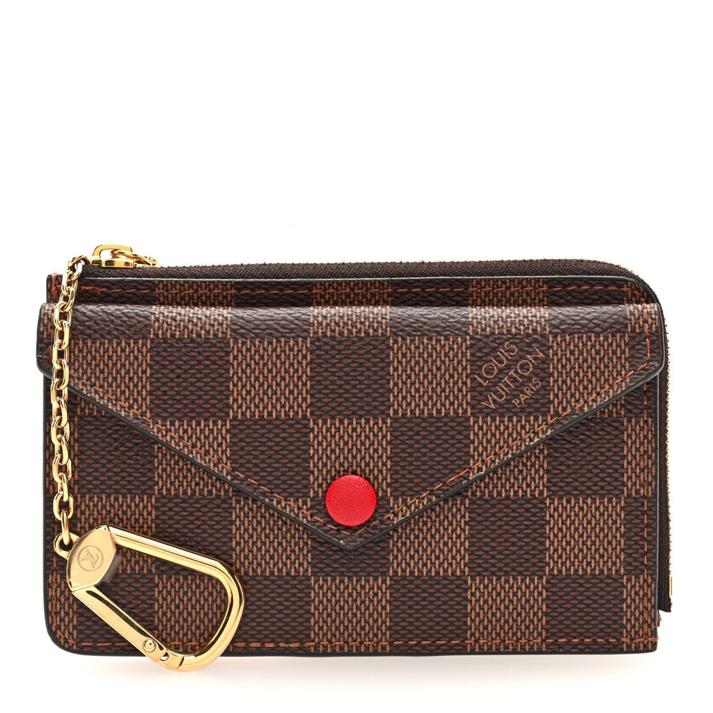 Damier Ebene Recto Verso  Holder Red