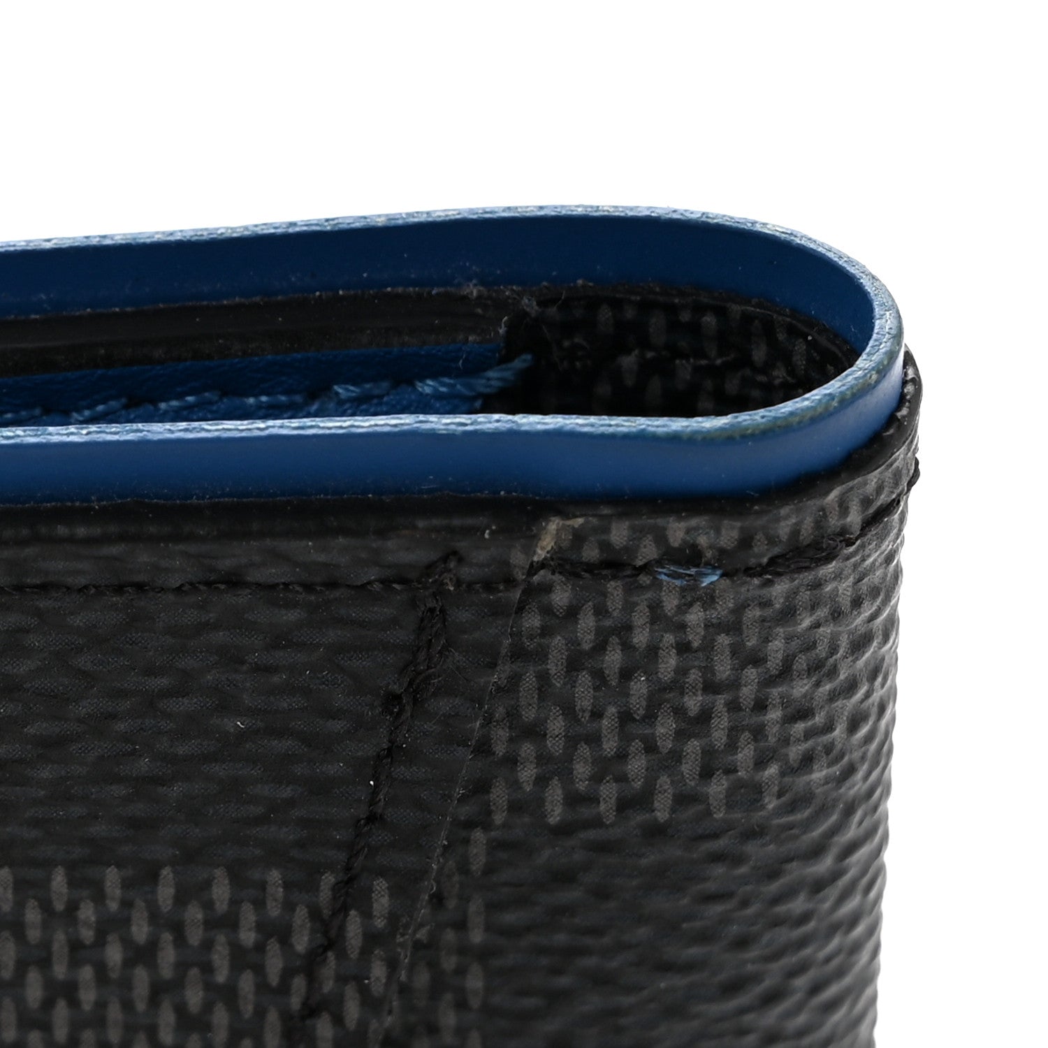 Damier Graphite Pocket Organizer Bleu Neon