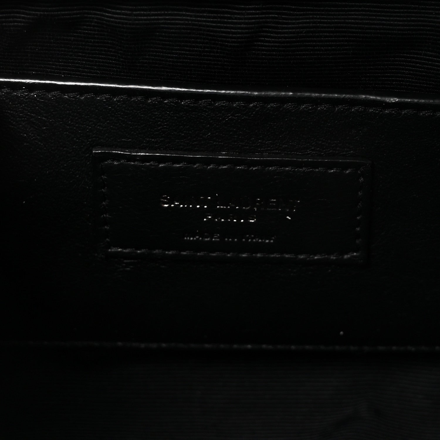 Grain De Poudre Textured Mixed Matelasse Triquilt Small Monogram Monochrome Satchel Black
