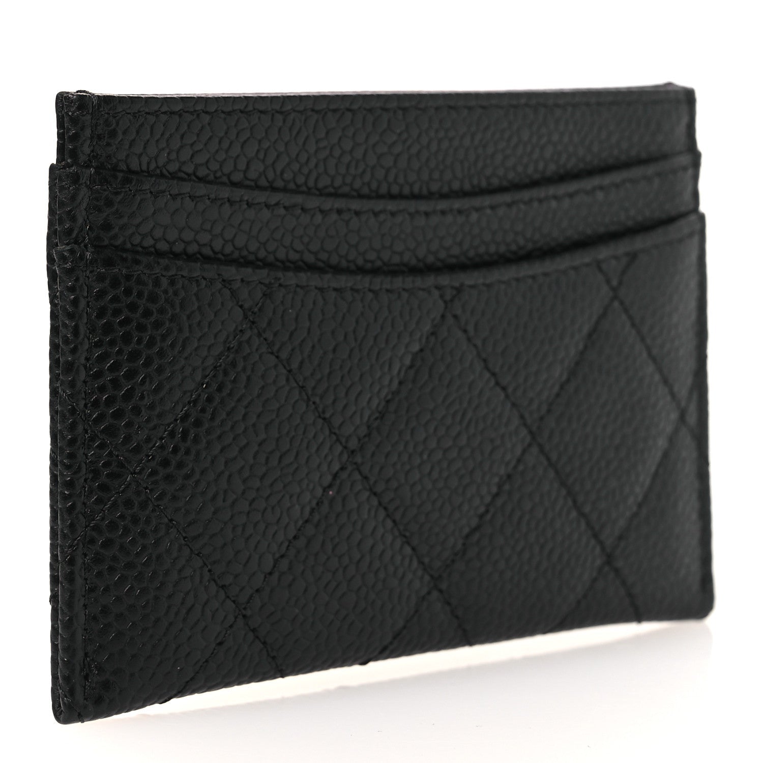 Caviar Quilted  Holder Black