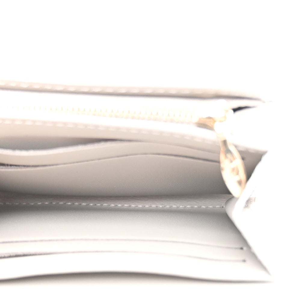 Taurillon Capucines Tiny Wallet Flint Grey