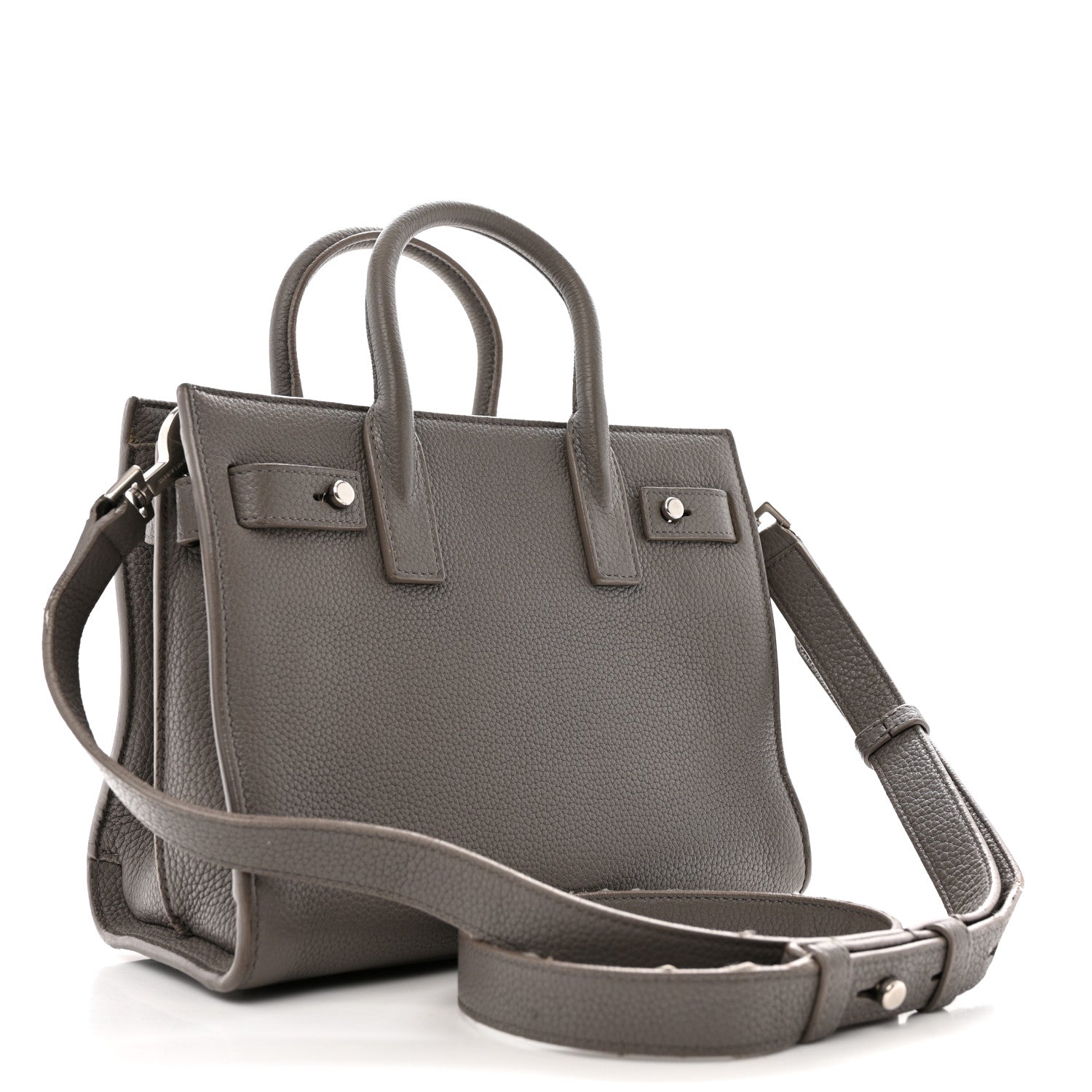Grained Calfskin Nano Supple Sac De Jour Fog