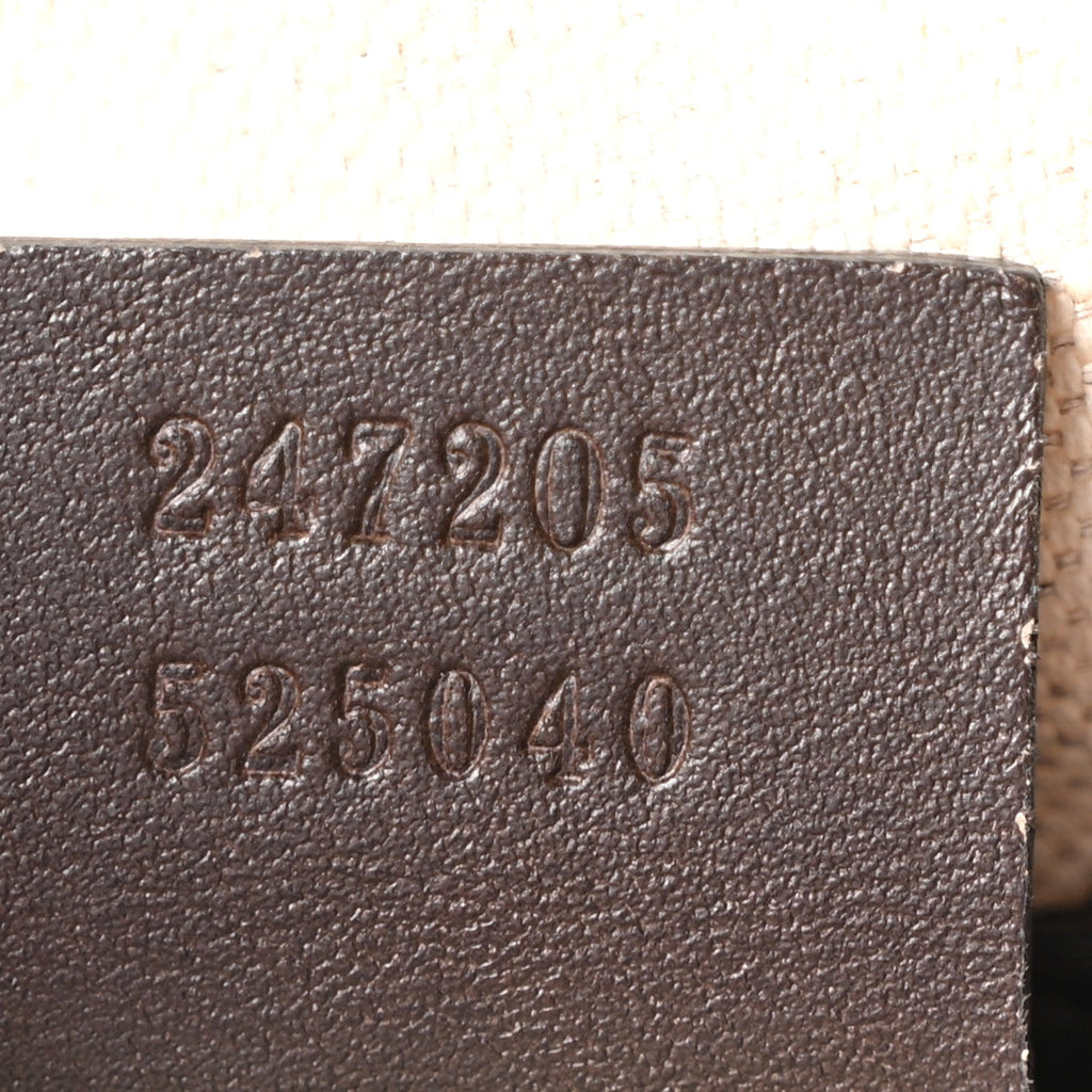 Monogram Selleria Calfskin Vintage Web Medium Boston Beige Ebony Cocoa
