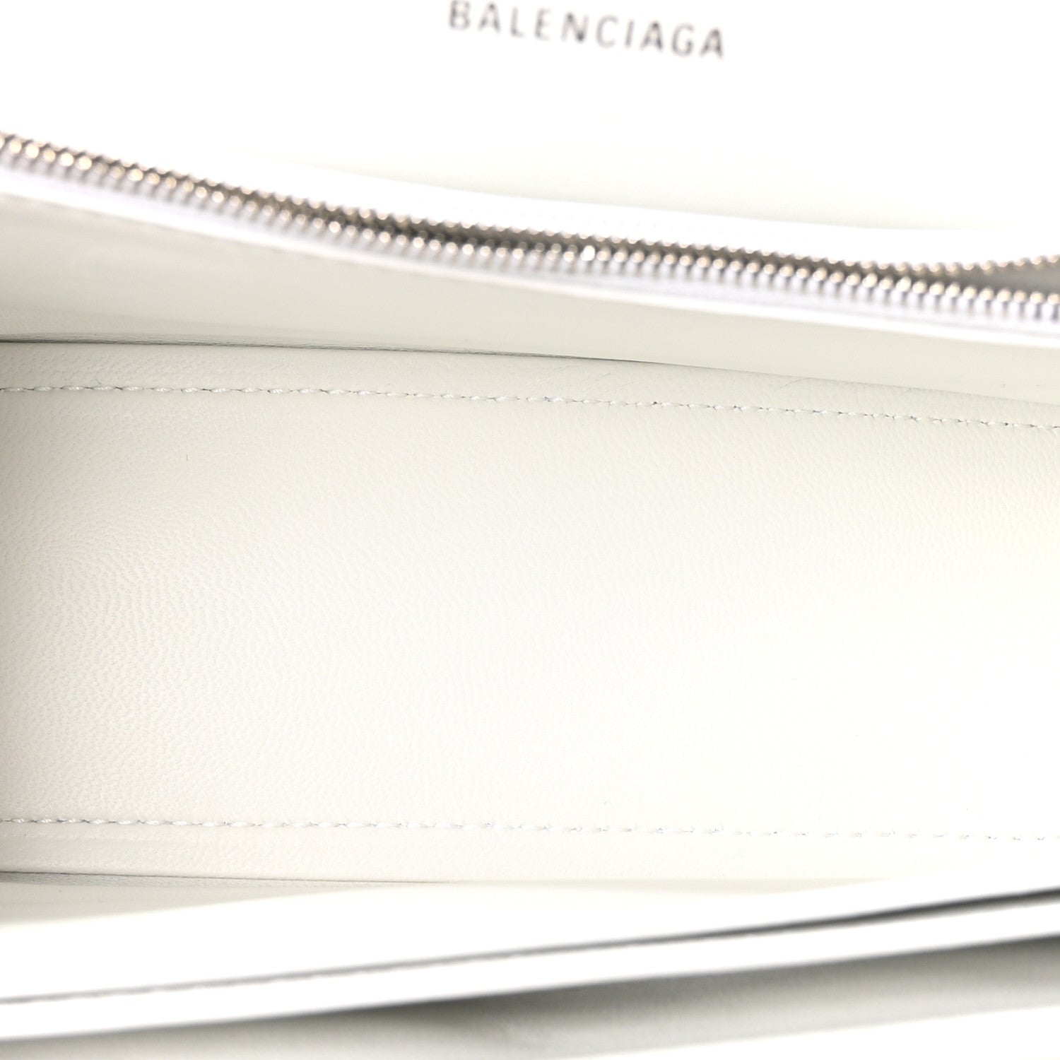 Crushed Calfskin Quilted Small Crush Chain Bag Optic White