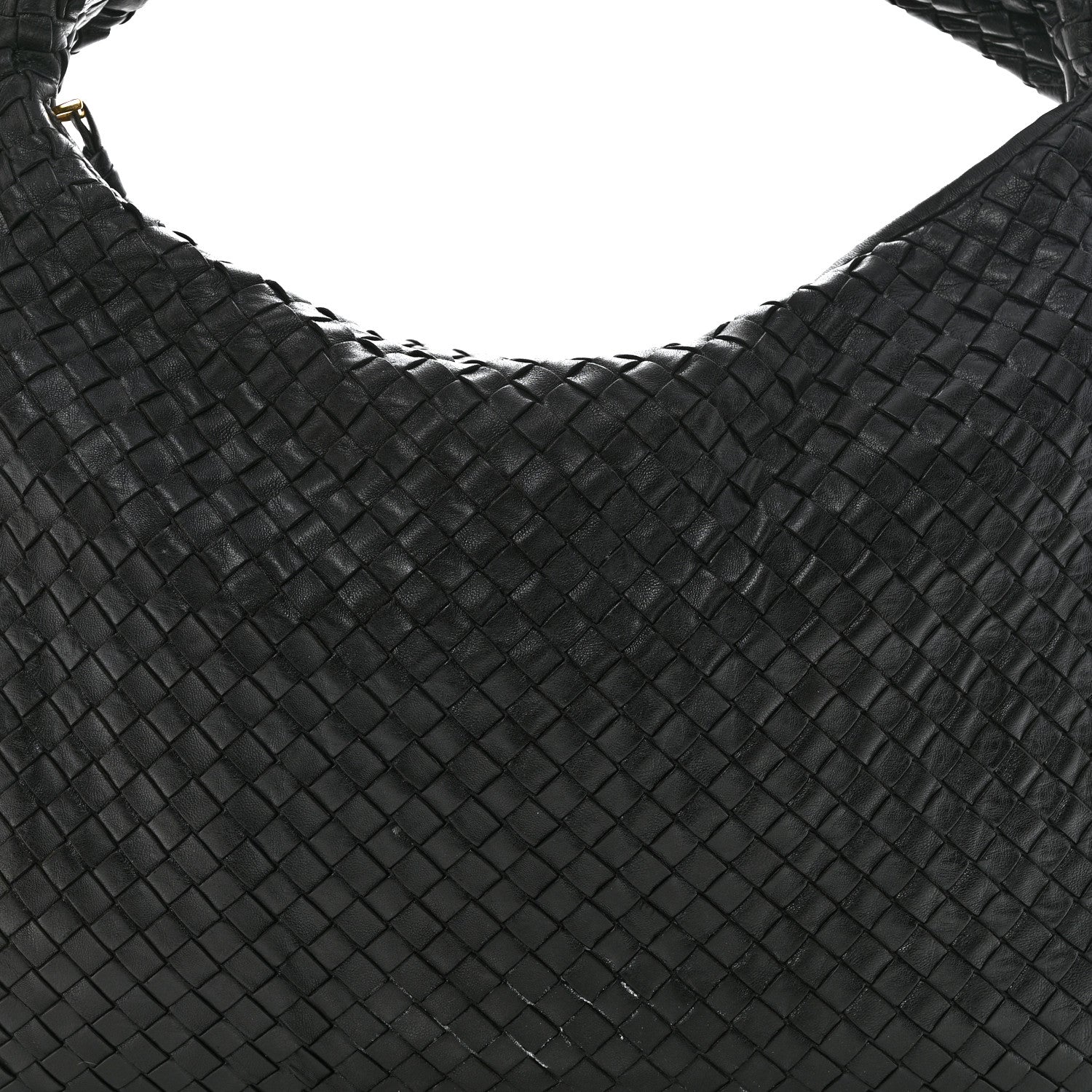 Nappa Intrecciato Large Veneta Hobo Black