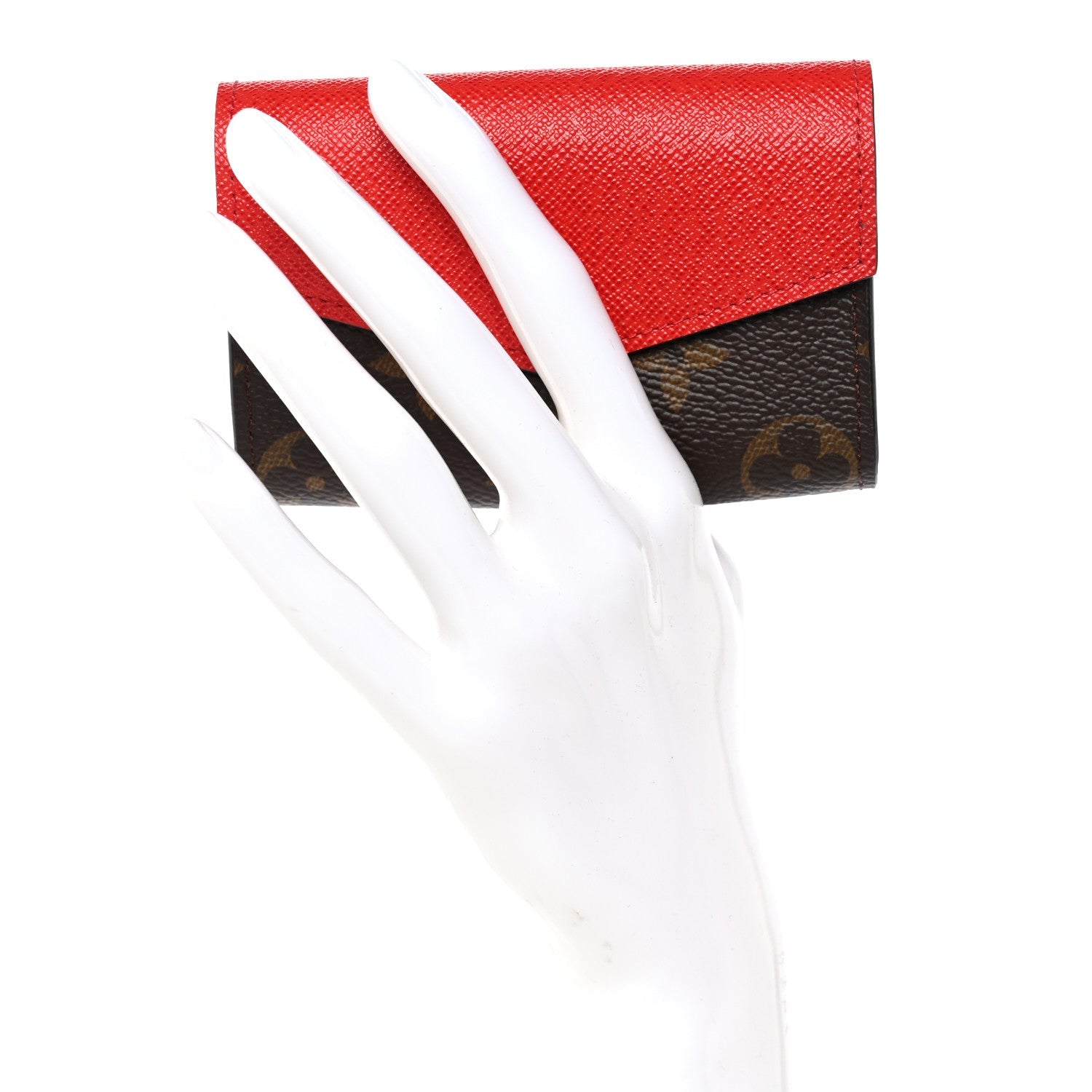 Monogram Sarah Multicartes Coquelicot