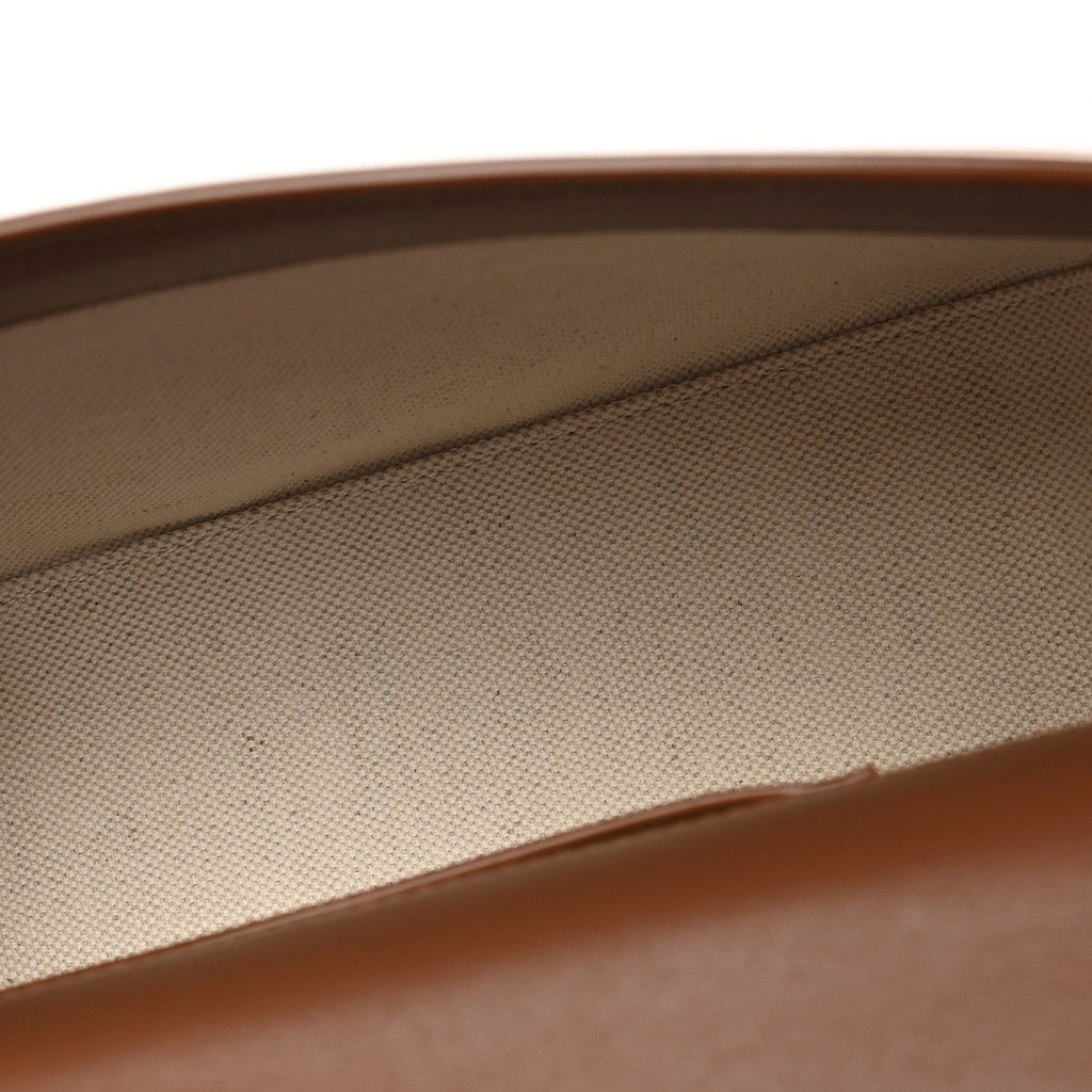 Linen Calfskin Monogram Small Solferino Satchel Greggio Brick