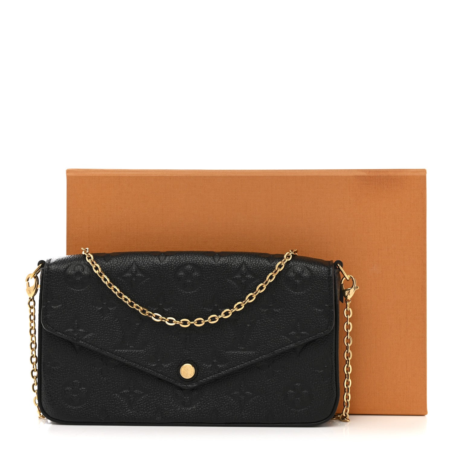 Empreinte Pochette Felicie Chain Wallet Black