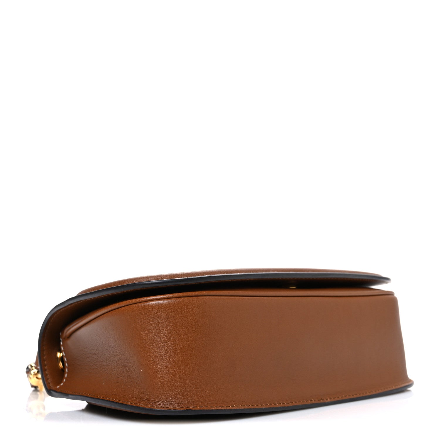 Roxy Calfskin Medium Blondie Top Handle Bag Brown