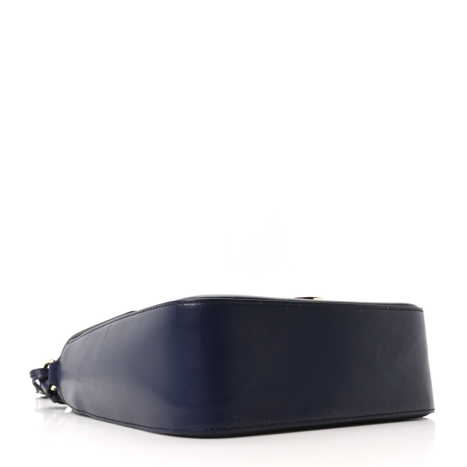 Calfskin Gancini Lock Flap Crossbody Navy