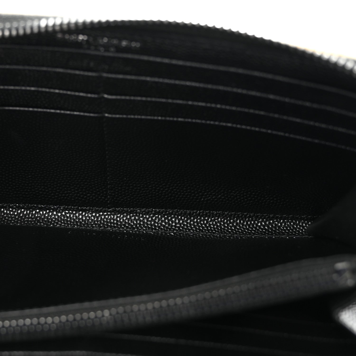 Grain De Poudre Matelasse Chevron Monogram Zip Around Wallet Black Dove White