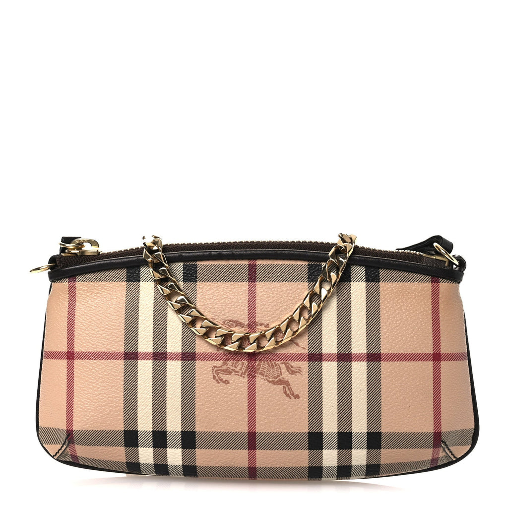 Haymarket Check Clara Pochette Chocolate