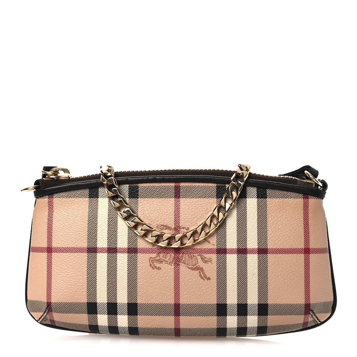 Haymarket Check Clara Pochette Chocolate