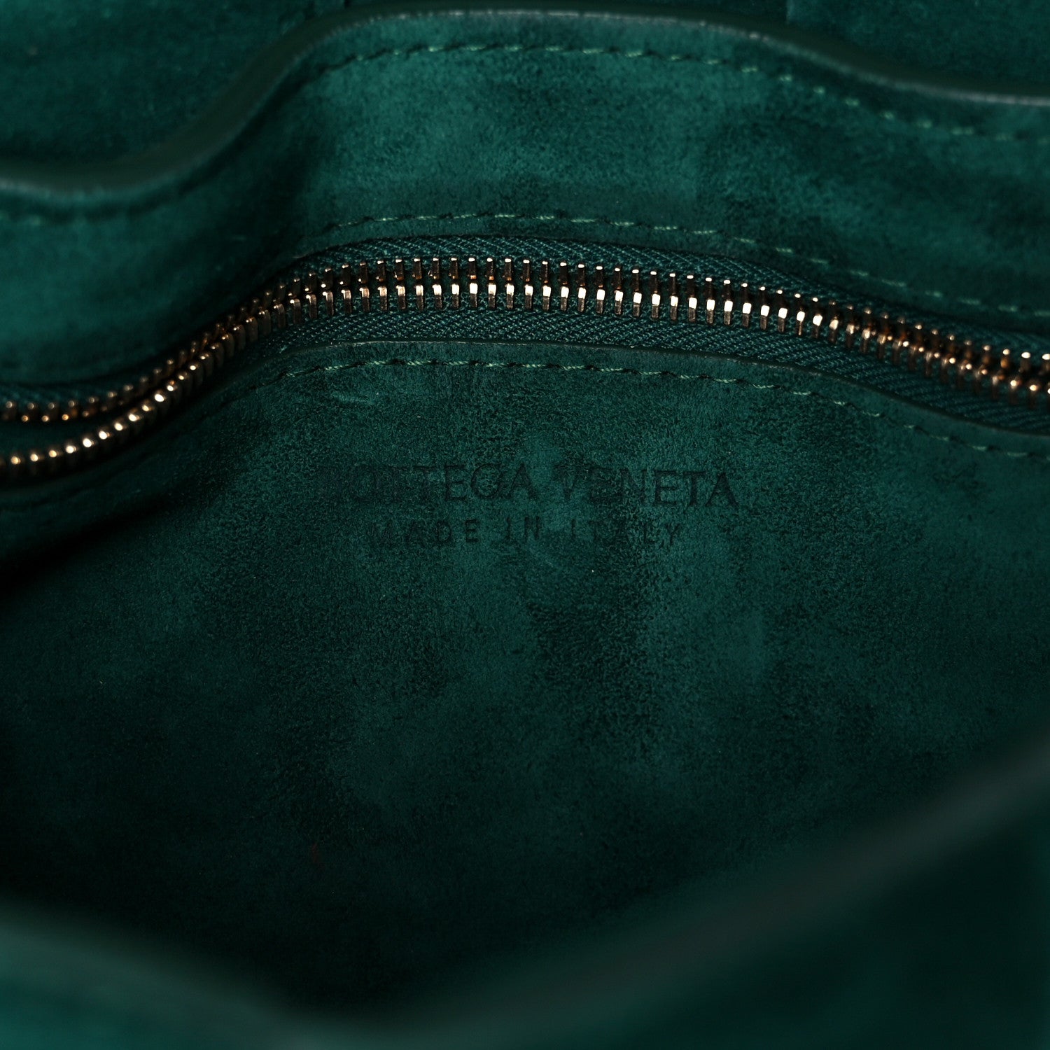 Suede Maxi Intrecciato Padded Chain Cassette Crossbody Bag Emerald Green