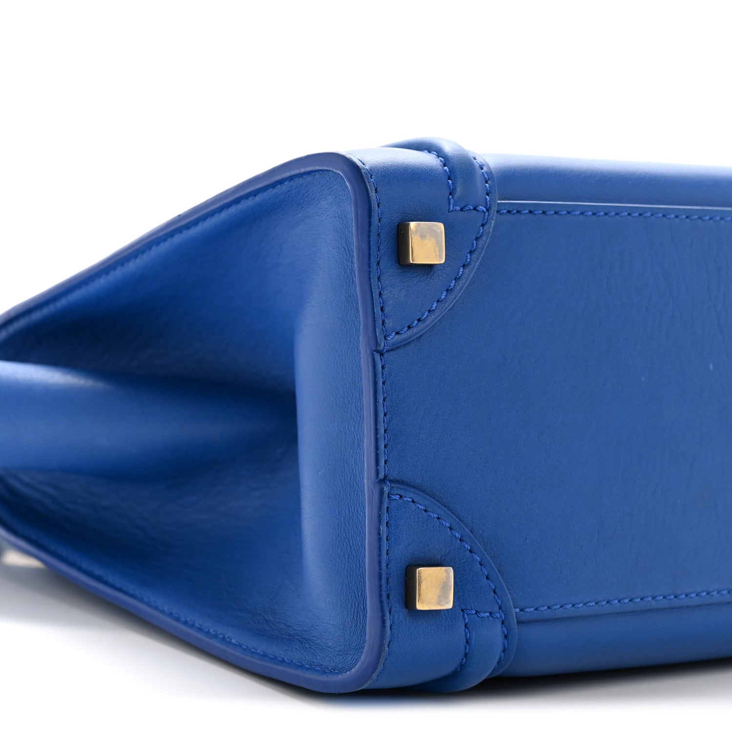 Smooth Calfskin Micro Luggage Royal Blue