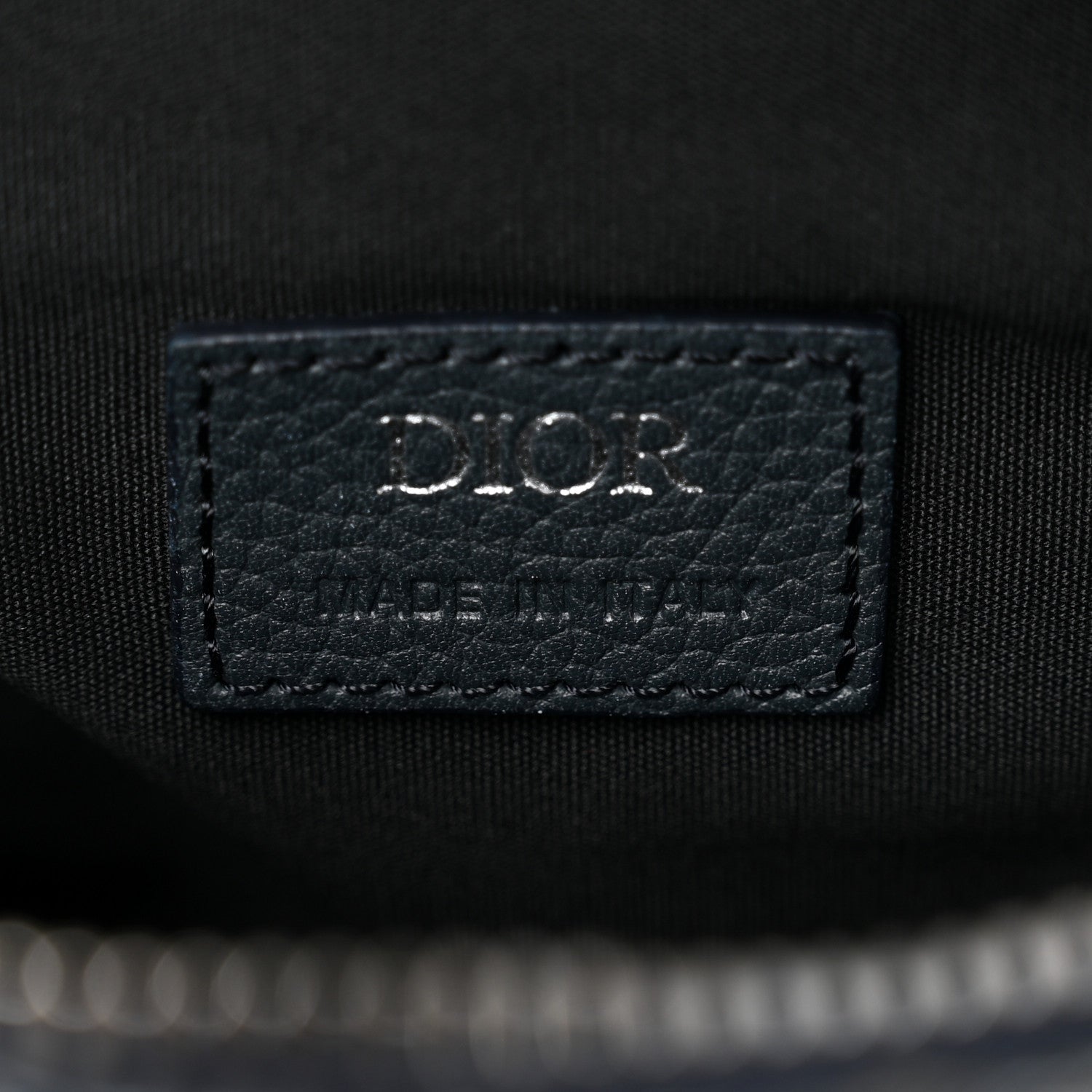 Oblique Mens Saddle Bag Black Blue