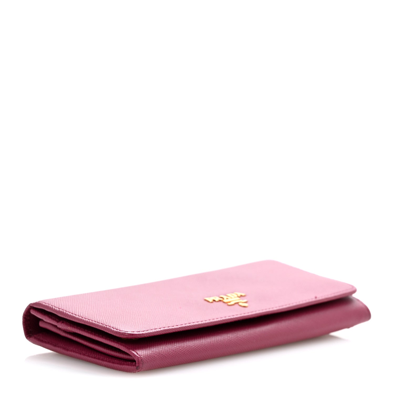 Saffiano Metal Continental Flap Travel Wallet Ametista
