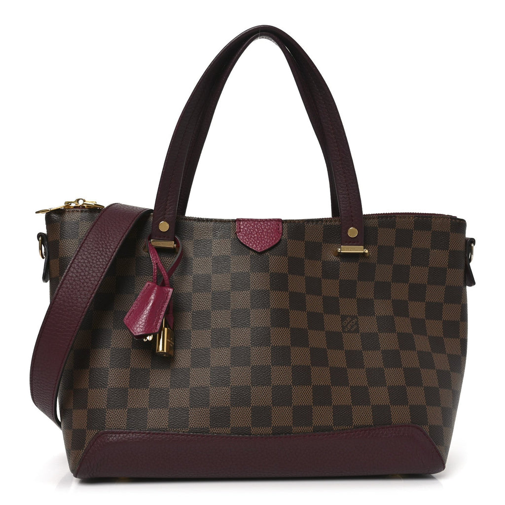 Damier Ebene Cuir Taurillon Hyde Park Fuchsia