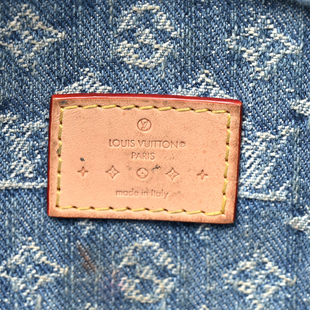 Monogram Denim High Rise Bumbag Blue