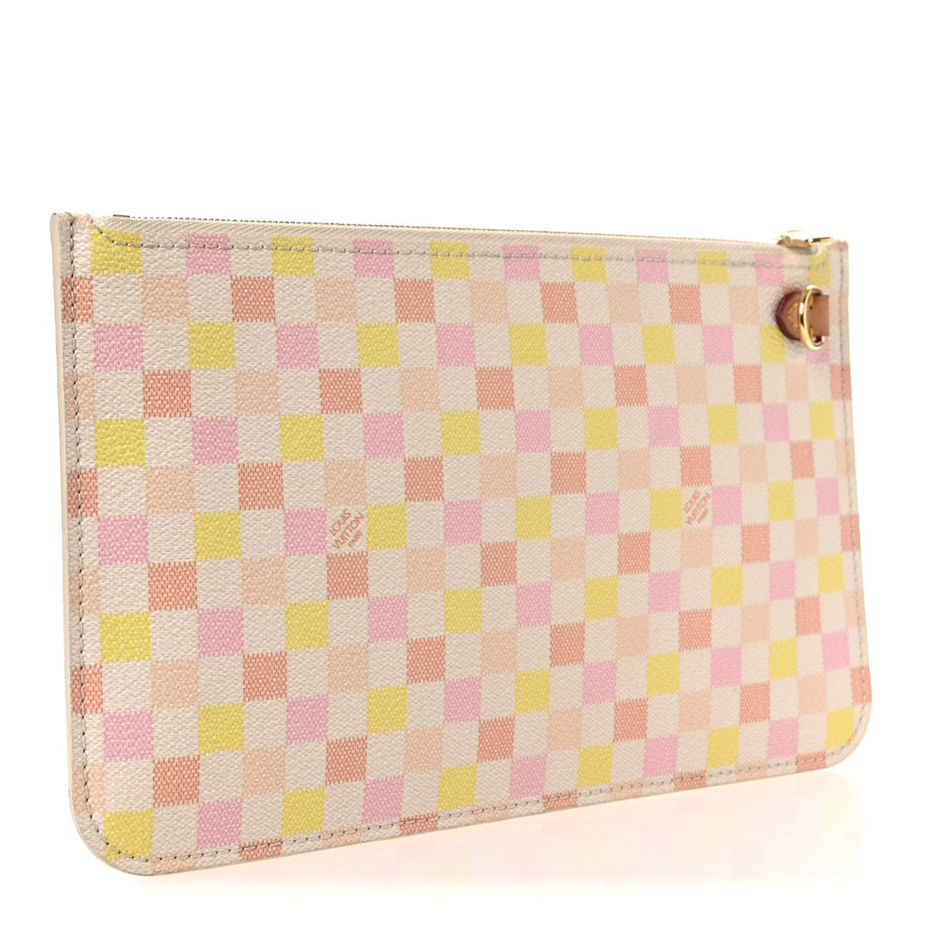 Damierlicious Neverfull Pochette Rose Peach
