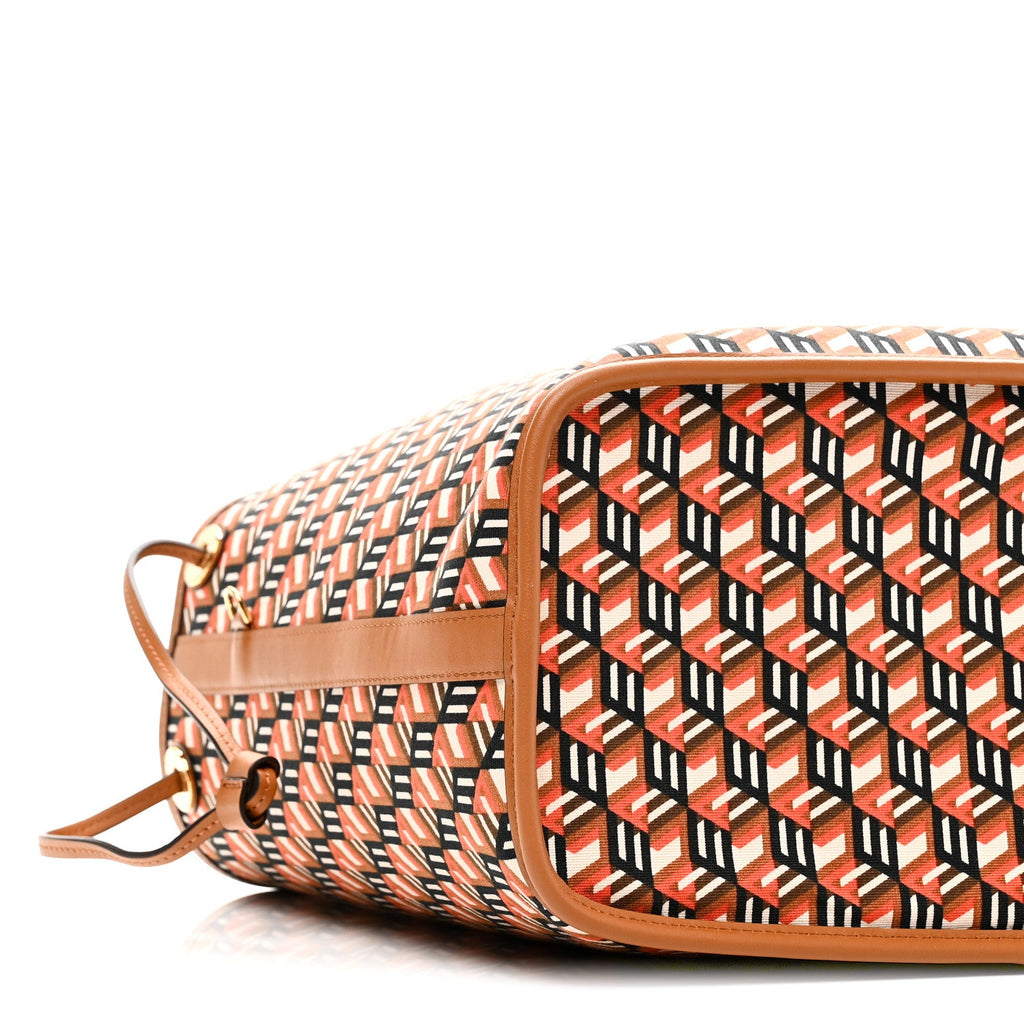 Visetos Medium Reversible Shopper Tote Cognac