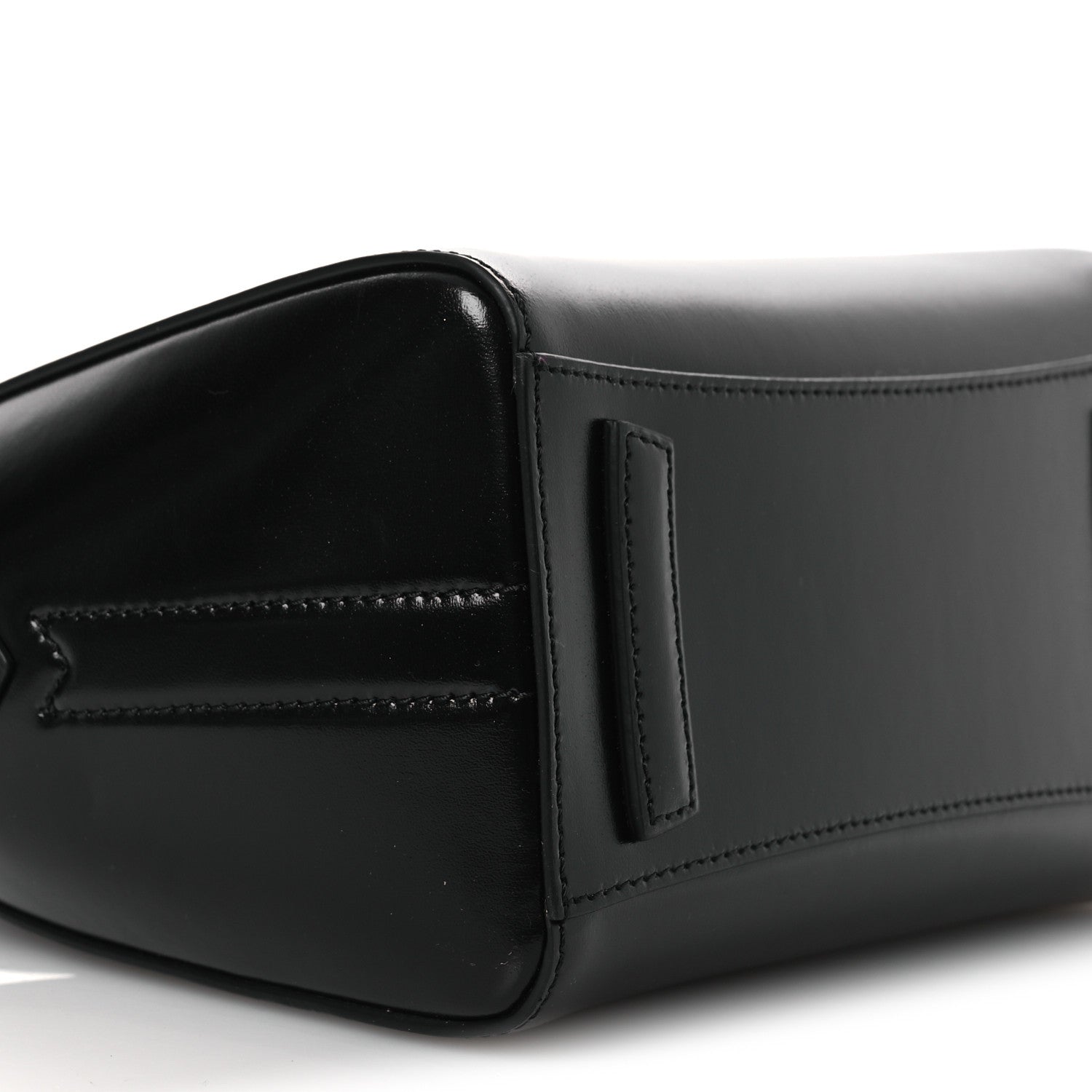 Shiny Lord Calfskin Mini Antigona Black