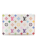 LV X TM Monogram Multicolor Slim  Holder White