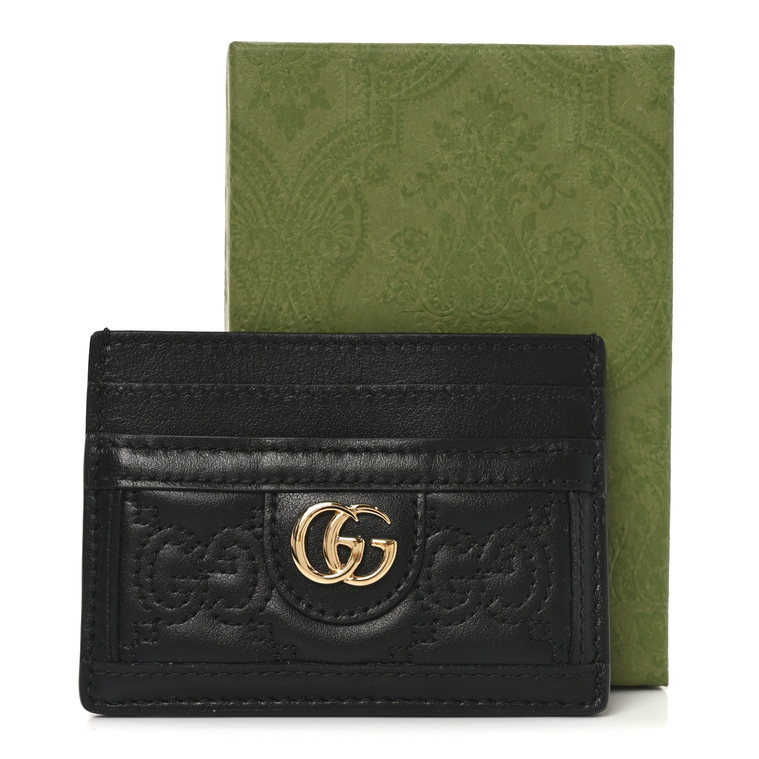 Calfskin GG Matelasse  Holder  Black