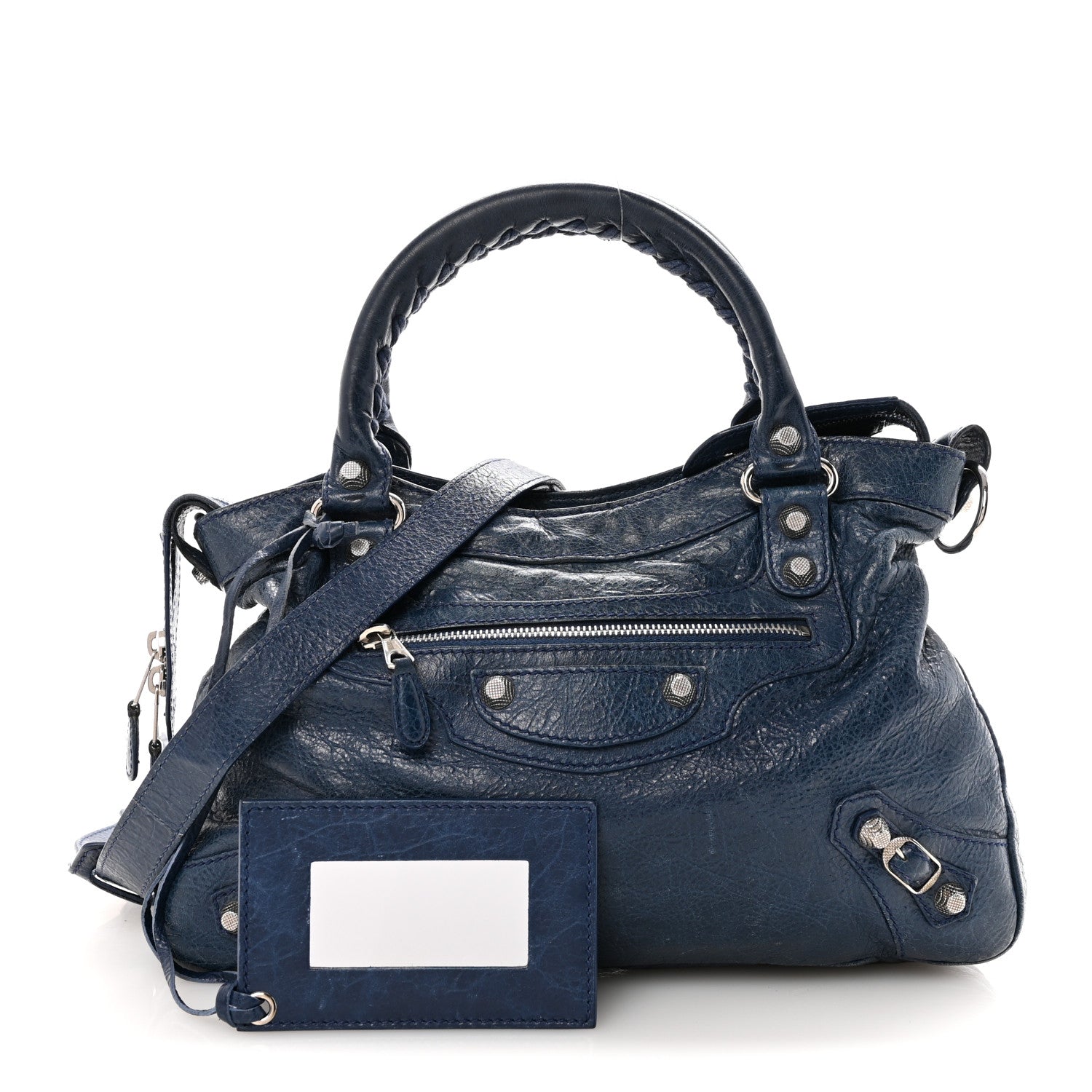 Agneau Giant 12 Silver Hardware Town Bleu Mineral