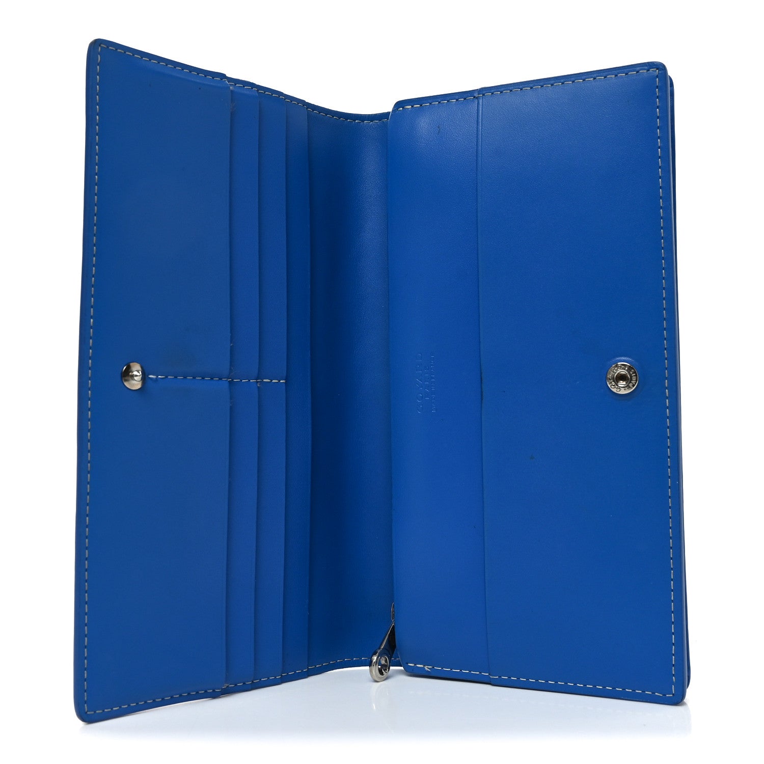 Goyardine Richelieu Wallet Sky Blue